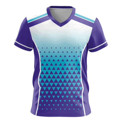 Custom Purple & Cyan Athletic Jersey | Warrco Industry