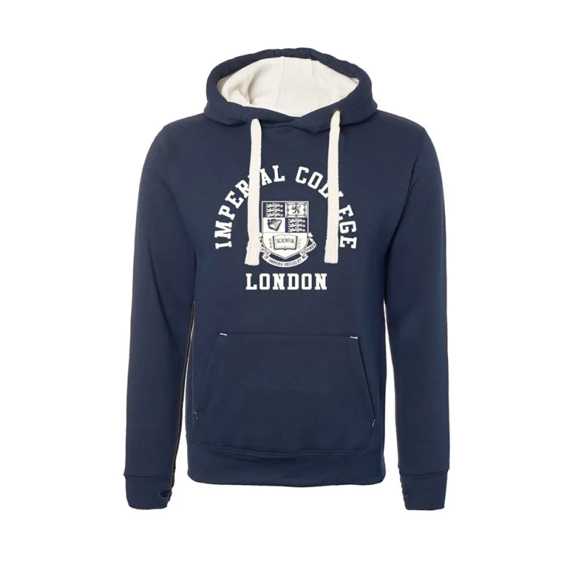 Custom Navy Blue Printed Hoodie Manufacturer | Warrco Industry