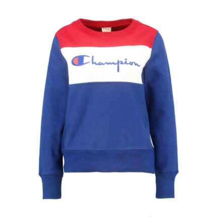 Custom Men's Tricolor Red White Blue Colorblock Fleece Sweatshirt - Warrco Industry