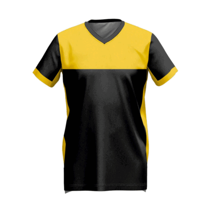 Custom Yellow & Black Athletic Jersey | Warrco Industry