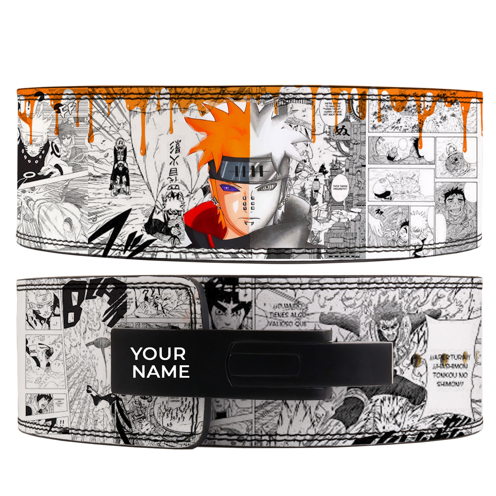 naruto-3 Custom Anime Lever Belt - Image 1