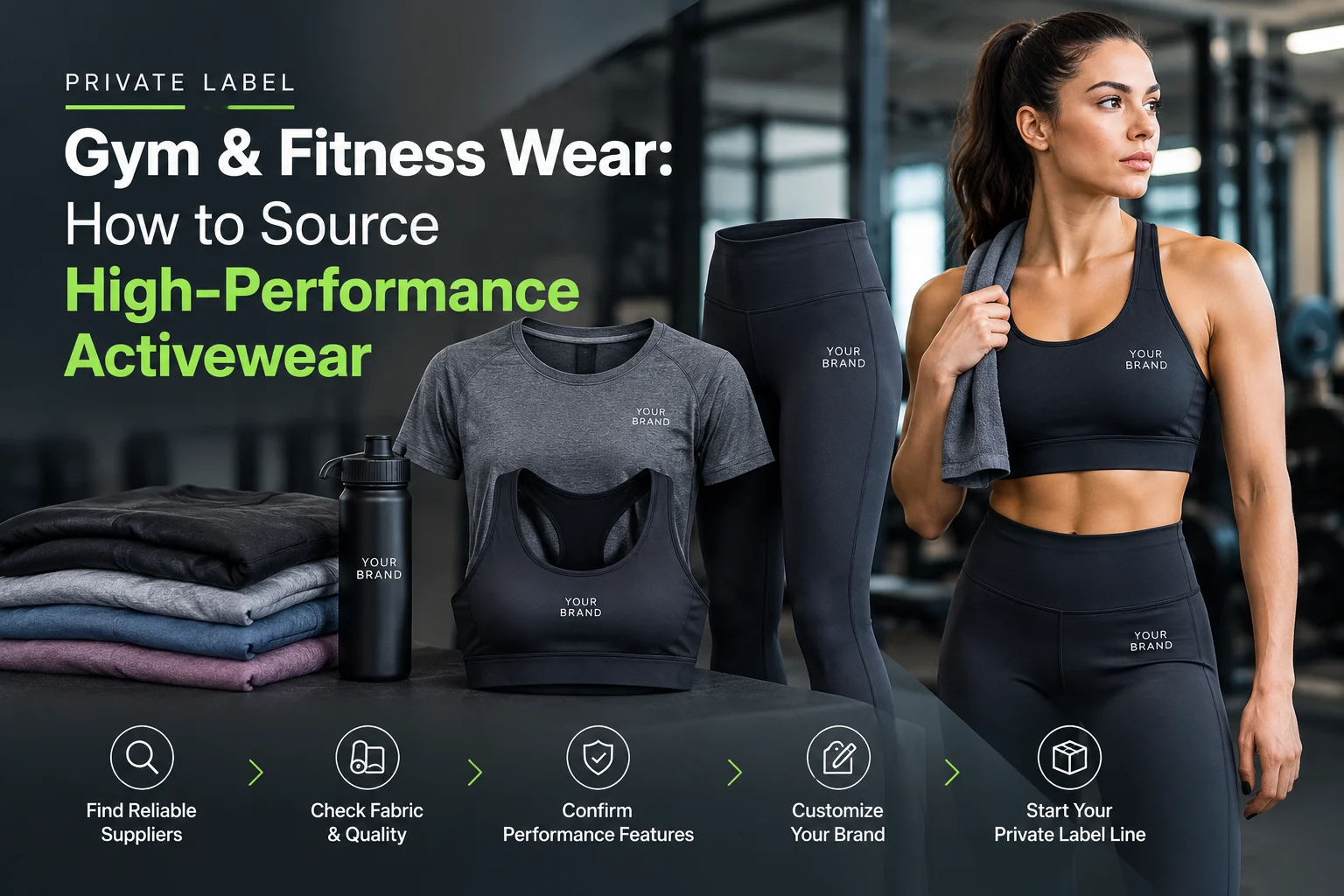 Custom Fitness Wear Manufacturer | Private Label Gym Wear