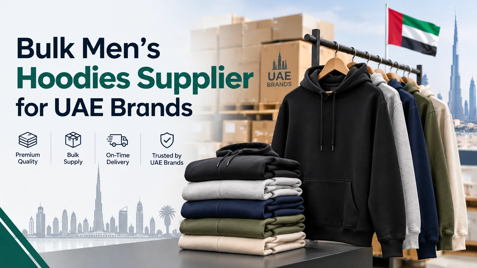 Bulk Men's Hoodies UAE: MOQ, Pricing & 4–6 Week Delivery
