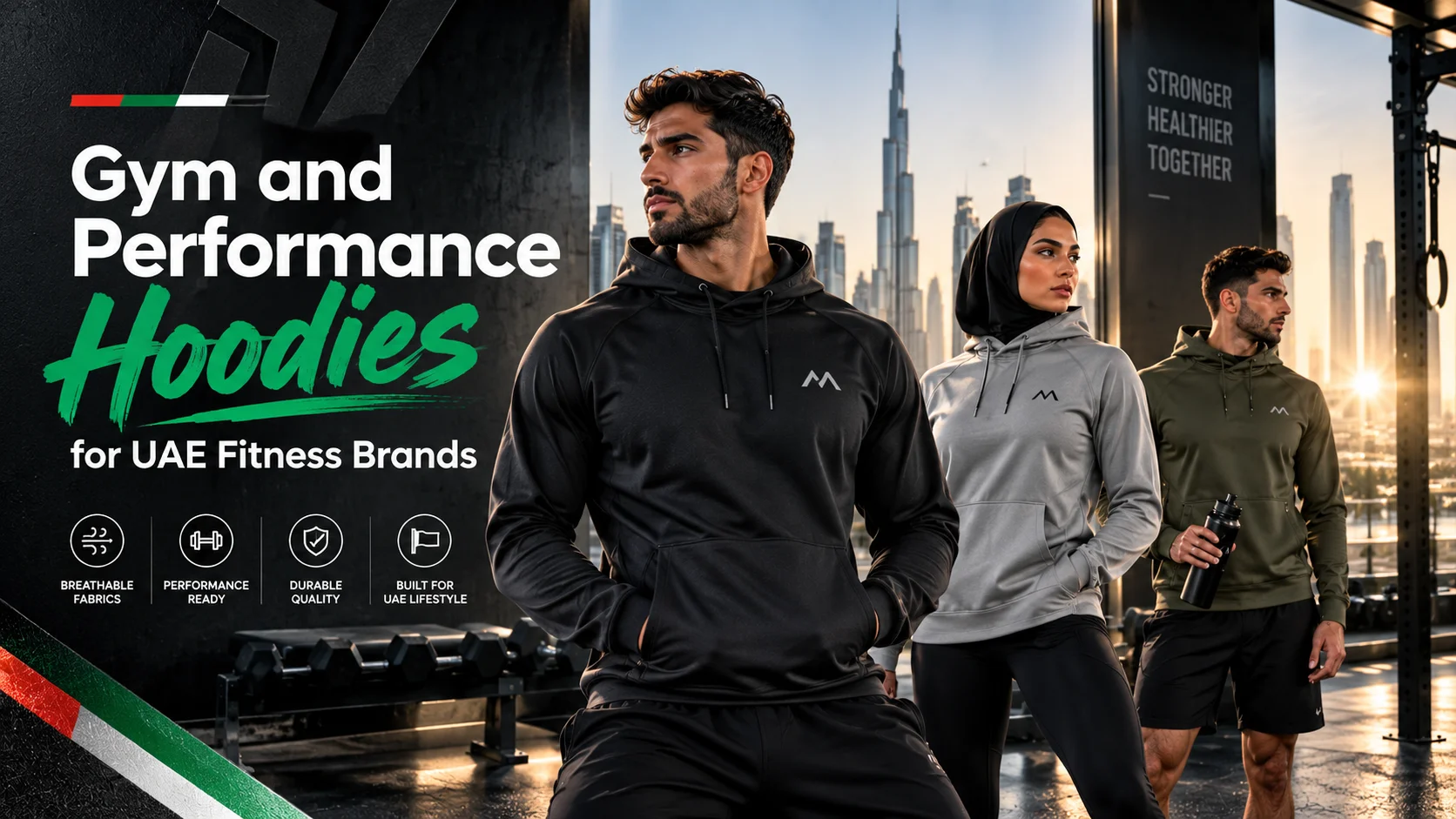 Gym Hoodies Wholesale UAE: Quick-Dry Fabric, MOQ & Prices